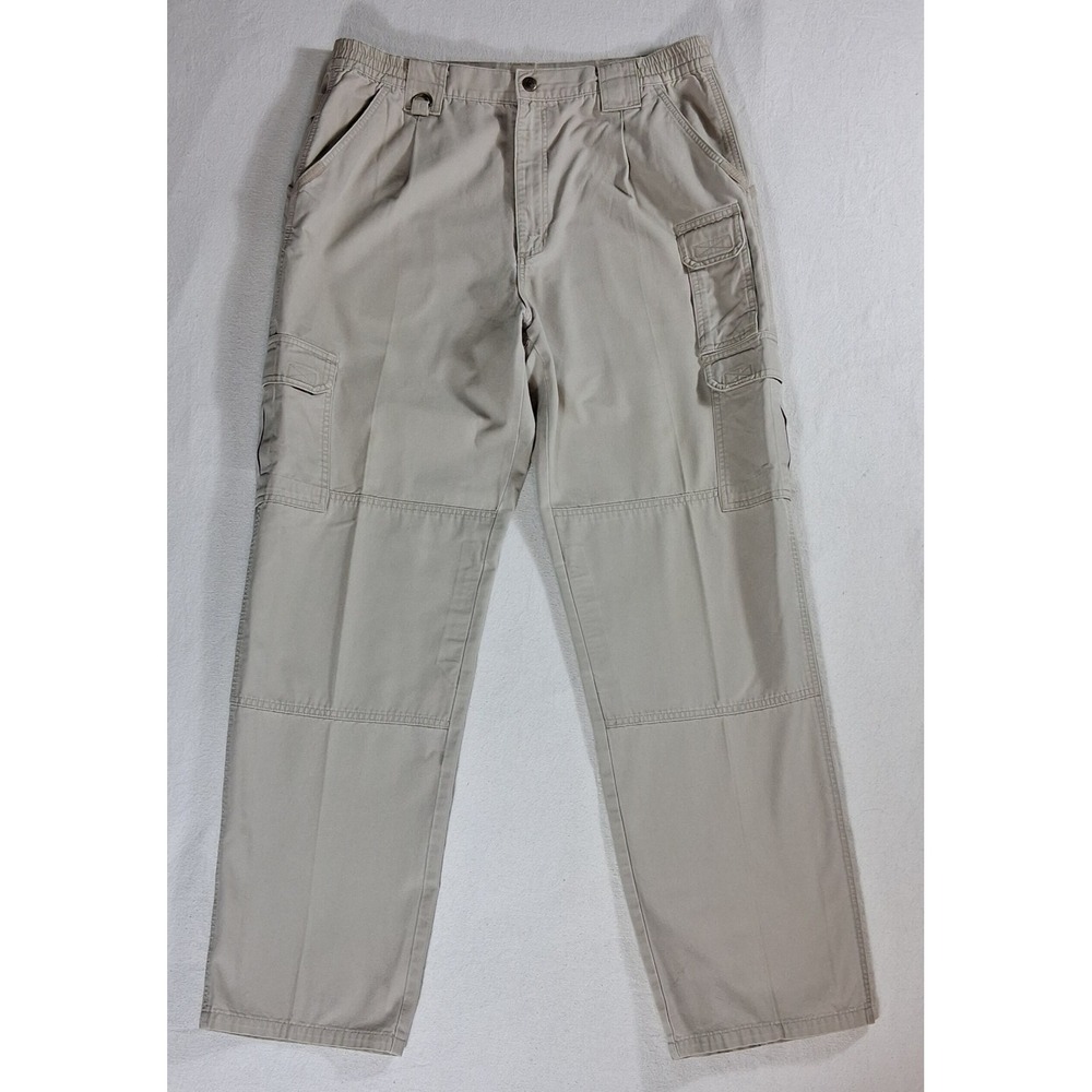 5.11 Tactical 74251 Mens 36x34 Khaki Cotton Canvas Cargo Work Pants Regular Fit